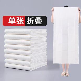 一次性浴巾加厚加大号棉柔吸水浴巾毛巾浴室桑拿专用独立包装 散装