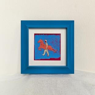 【 蓝眼泪】简约小众高级感实木画框定制相框拼图框水彩画框挂墙