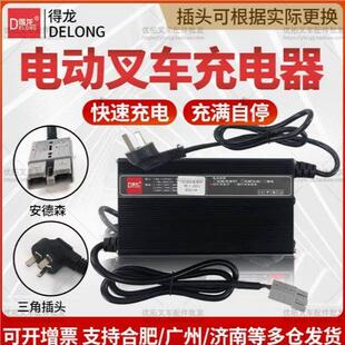 电动叉车充电器12V15A扫地机24V10A堆垛机铅酸蓄电池德隆智能充电