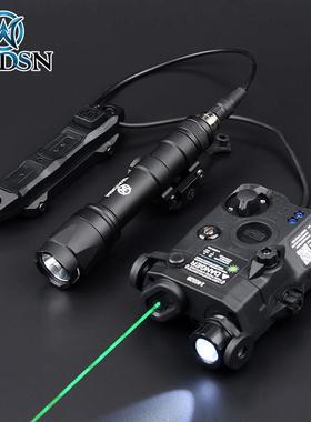 沃德森PEQ15红绿镭射指示器激光电池盒M600C手电筒IR照明双切鼠尾