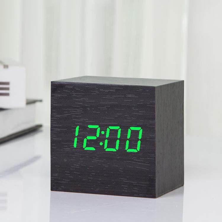 夜光闹钟Led声控木制闹钟创意数码静音闹钟卧室床头闹钟学生时钟,家居饰品,台钟/闹钟,淘宝优惠券,粉丝福利购,淘宝优惠卷