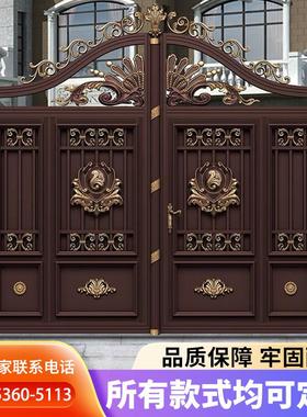 大门农村院子门别墅围墙门铝合金外院小门铁艺门乡下自建房庭院门