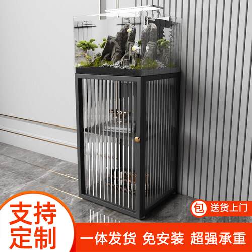鱼缸架子承重储物架办公室客厅龟缸桌底座柜子水族箱架定制免安装