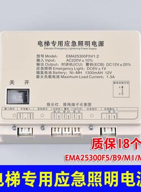 奥的斯sweet江南快速EMA25300F5 B9 M1M2 M3电梯专用应急照明电源