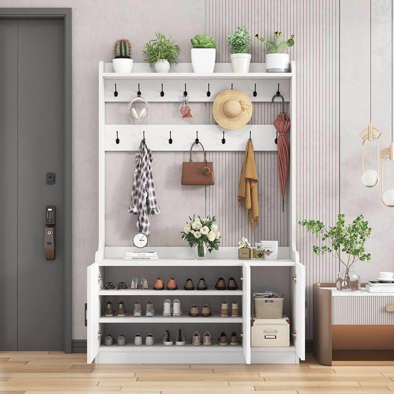 衣架落地实木鞋柜衣架一体入口门组合鞋架入口柜高端客厅卧室,住宅家具,鞋柜,淘宝优惠券,粉丝福利购,淘宝优惠卷