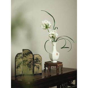 大香荷花扇百叶Faninyin人工花束新中国风人工花艺套装家居装饰花