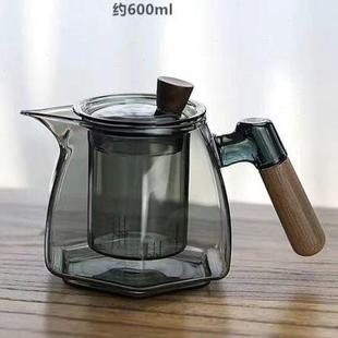 花茶过滤茶具办公室泡茶具 玻璃泡茶壶家用耐高温煮茶壶电陶炉套装