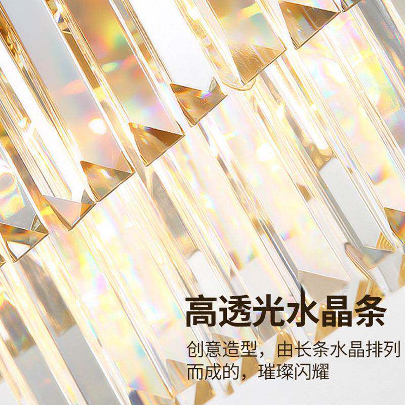 水吸顶灯卧用室灯家餐晶厅书房简欧房护眼灯具LGHJED间客厅轻奢风