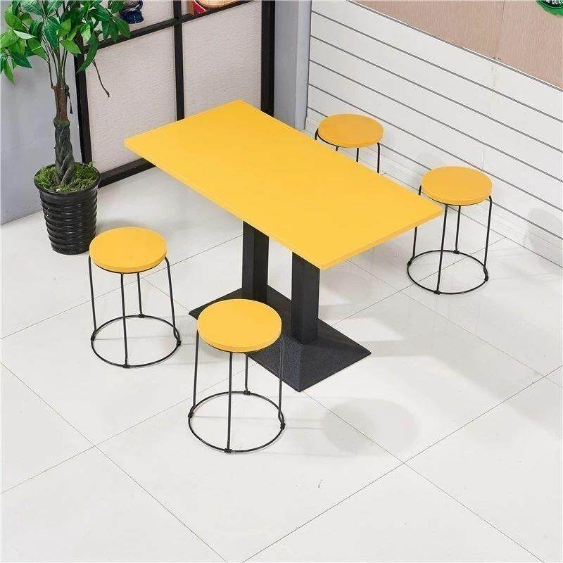 餐复古商用桌饮店食堂椅组合简约快餐桌椅早餐店馆店烧HHP烤面桌