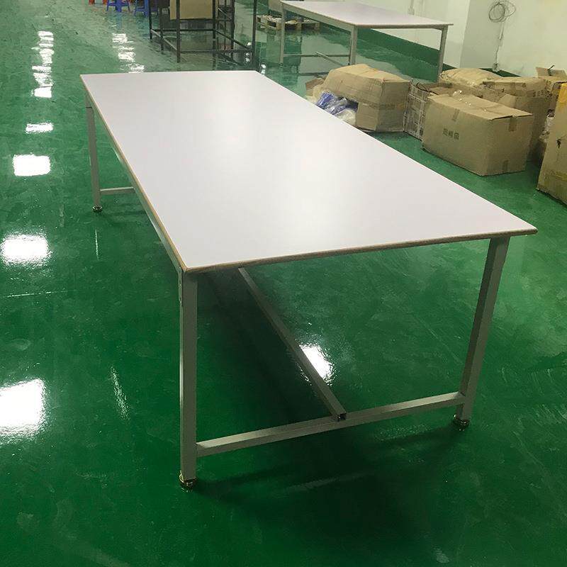 车白间工388作台操作台板白面桌子工厂打包装台平板桌裁床裁剪台