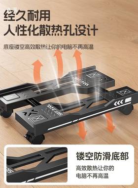 台式电主机脑支架VRL动机箱托架底座托盘家用办移热公室散置物架