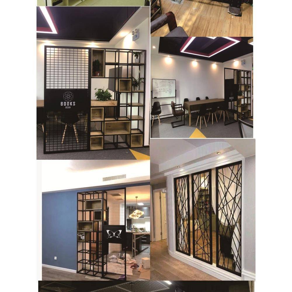 铁墙艺屏风隔断NTO饰餐厅酒吧吊顶网工业风铁网装镂公空办室玄关