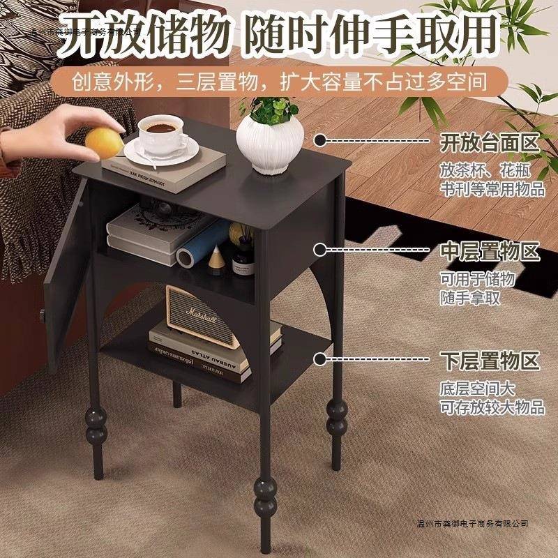 铁架艺床头替代品中风床柜无品牌/头置物意式复古床边柜卧室古家