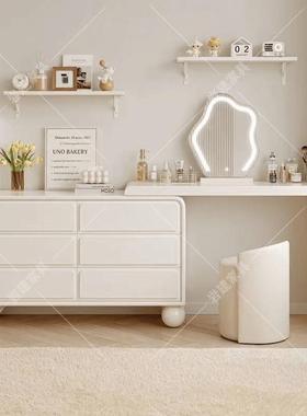 全实木梳妆台卧26250简约现代多功能化斗化室妆台可旋转一体网柜