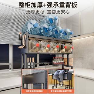帅厨房水BUO槽置物架家用仕碗柜收纳洗碗槽水池防尘碗多功能沥水