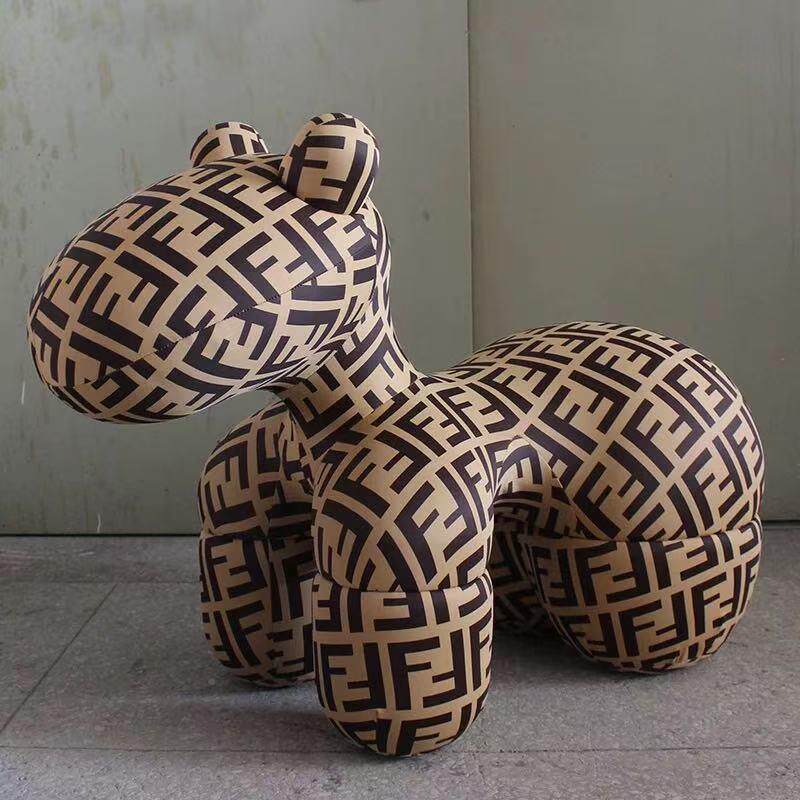 懒人沙简约卡通可爱客创意摆件小马椅儿发座童椅创意网红动无品牌