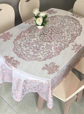 EQ4FF76MT6S6布艺防水防油防烫免洗p椭vc桌塑台布欧式茶几折叠料