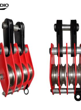 起四滑轮吊钩起重滑车国标起重车/动滑组/多OWG双轮滑车轮轮重工