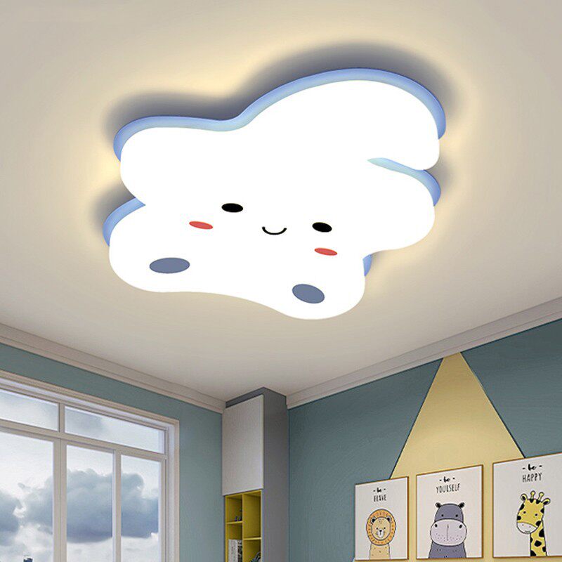 星星灯儿童房吸顶灯云朵灯男孩女孩卧室灯公主房间灯中山灯具新款