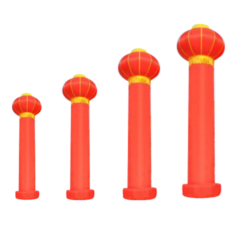 5/6/8米充气立柱 充气灯笼柱 金色盘龙气柱拱门开业广告庆典气模
