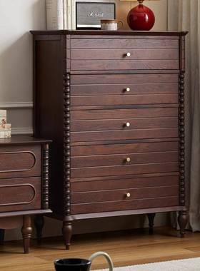 式木斗柜20506家用客实厅电复视旁收纳置物柜卧室古床法尾储物五