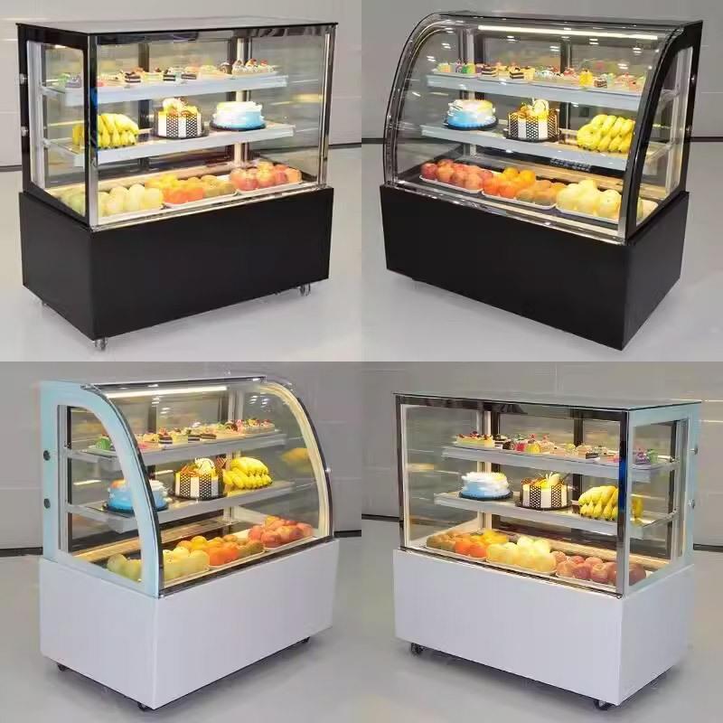 蛋糕柜立式商用冷藏展示柜甜品熟食凉菜保鲜柜玻璃弧形台式冷藏柜
