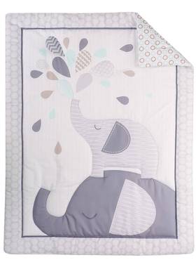 厂新生儿套童被床工围床笠裙尿布袋床毯子窗幔床上用0363品7装件