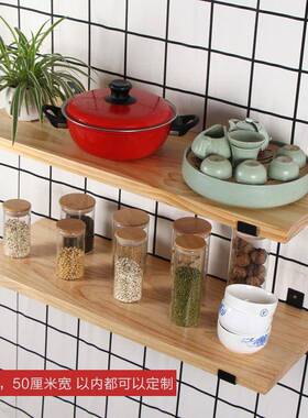 架上墙上置物架重力强实书木一字隔板墙悬空tb7JAaks搁板承挂木板