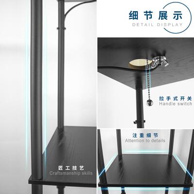 爆款货架灯地灯围35676置物照落明架灯饰客厅房书床头氛装饰灯