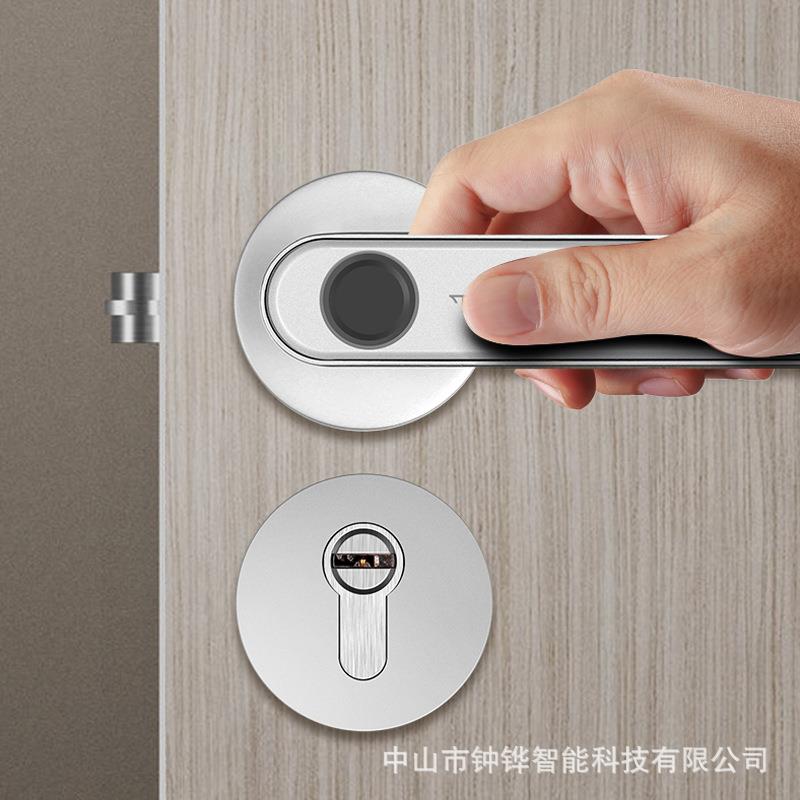 分房木门办290公卧室执手门锁电子密门码房门智能锁体家室内指用