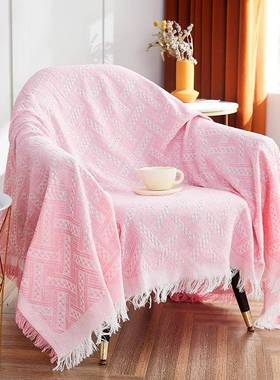 纯色简套约沙发盖布单沙发罩人老虎凳沙28733发发毯防滑沙全盖巾