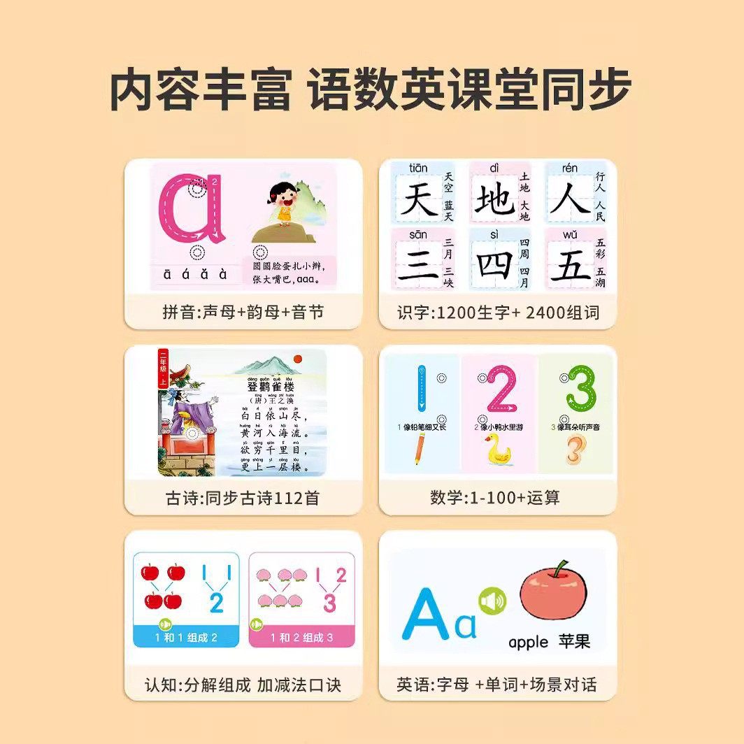 儿童启蒙会说话学前智能大课堂识字点读机早教有声书学习机,玩具/童车/益智/积木/模型,玩具挂图/认知卡,淘宝优惠券,粉丝福利购,淘宝优惠卷