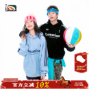 lemanism潮牌美式三条杠字母连帽卫衣男2024秋季情侣款加绒外套女