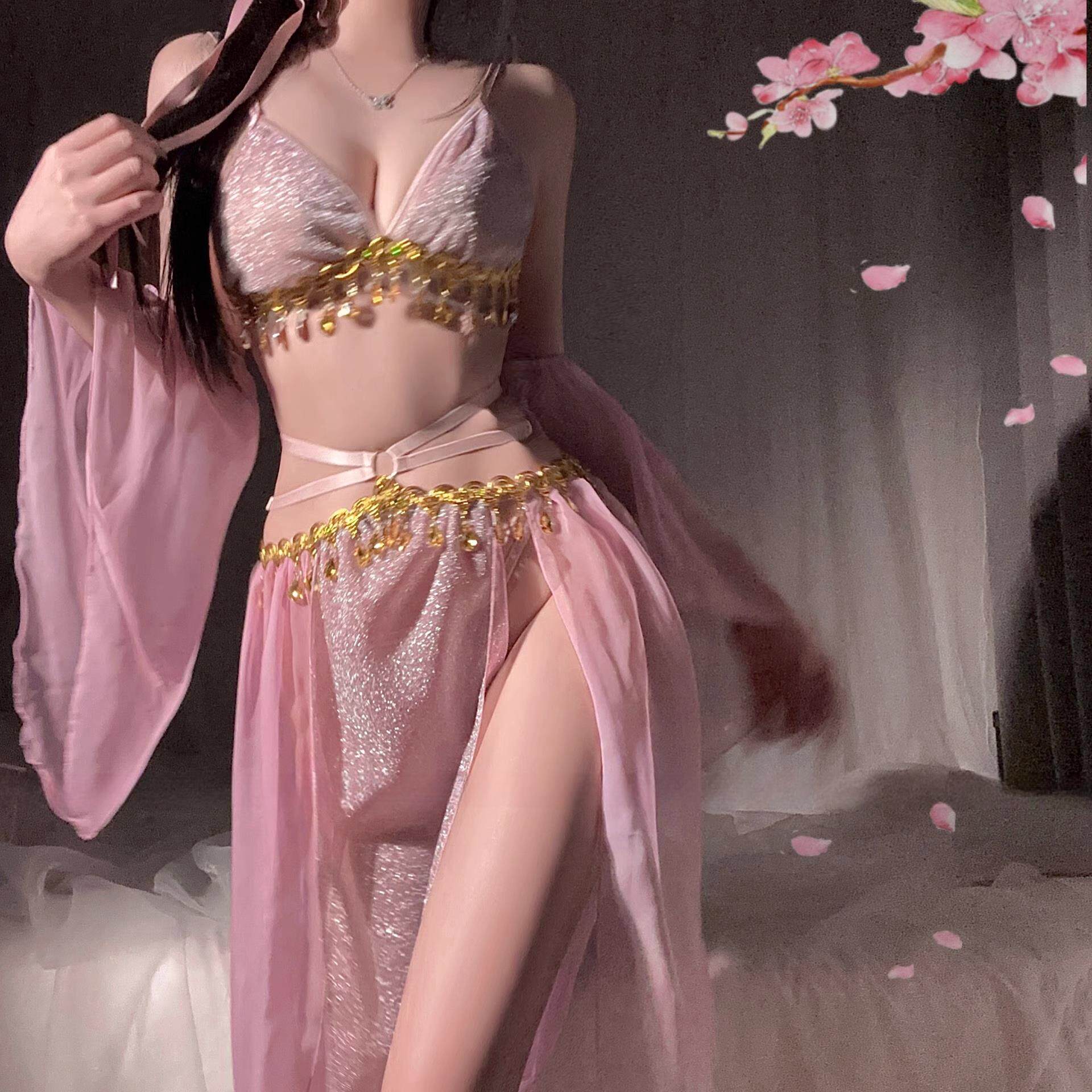 寝服款女公主汉服古风超仙性感古代睡裙贵妃古装睡衣宫廷内衣情调