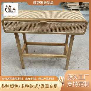 柜 厂家供应酒店成套家具长款 床头柜 酒店餐边柜床头柜 藤编卧室鞋