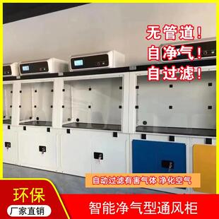 雷盾气体过滤实验柜自过滤通风橱化学通风柜全钢实验台无管道