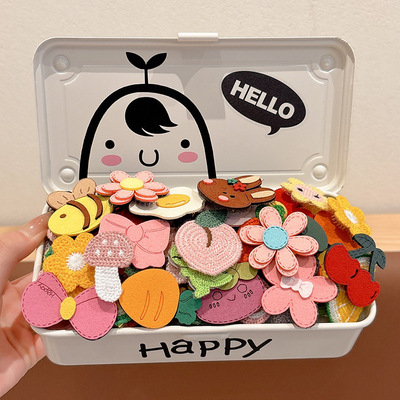 宝宝碎发侧边夹子儿童多巴胺卡通