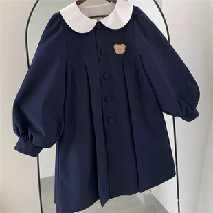 可愛日常娃娃領泡泡袖 幼稚園外套 可可小熊