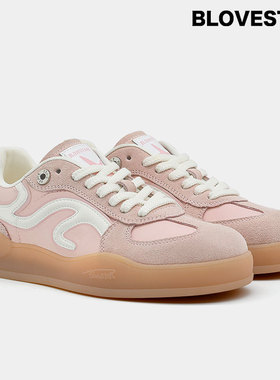 BLOVESTAR溯系列.桃夭粉.德训鞋粉色休闲板鞋时尚潮鞋百搭运动鞋