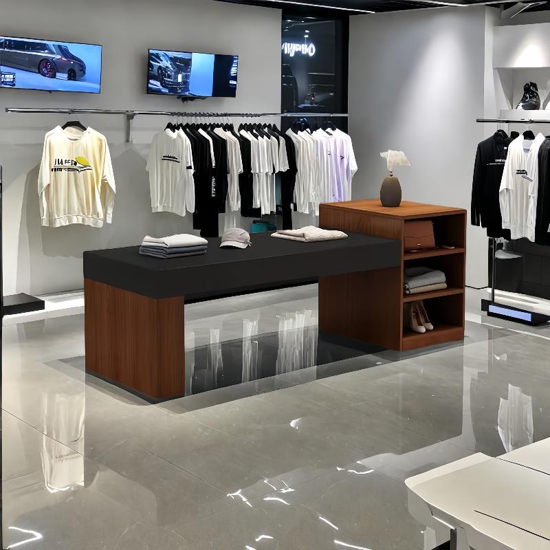 服装店中岛台展示台女装店流水台店铺小型中岛展示桌鞋子包包展台