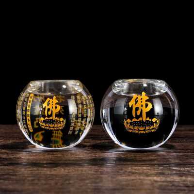 烛台酥油灯座水晶烛光欧式高档晚餐礼佛浪漫简约居家candlestick