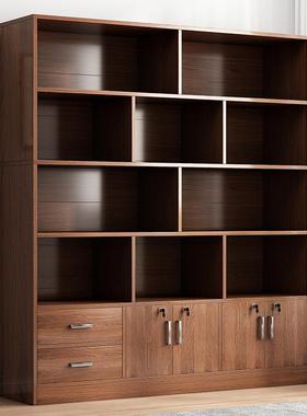 书柜落地置木物柜大量收纳柜质办26425体公室文件柜客厅靠墙一书