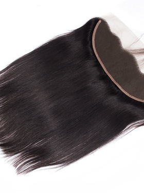 13x4 13x6 360lace frontal closure 真人发质顺发透明HD蕾丝发块