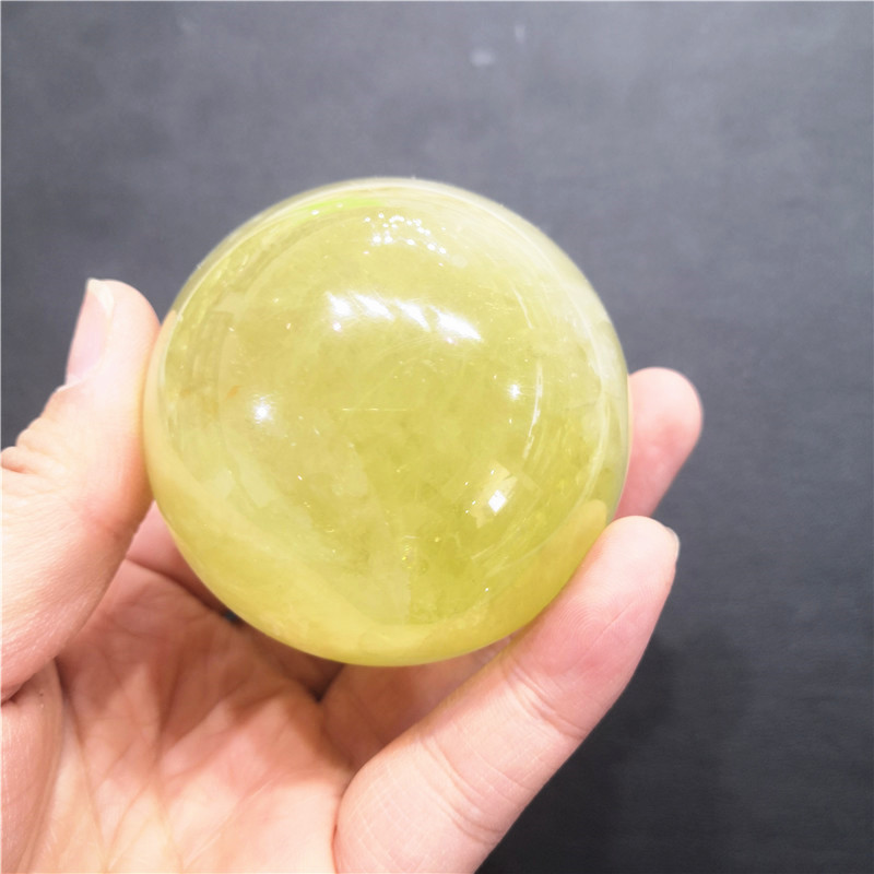 天然石英黄水晶球家居装饰