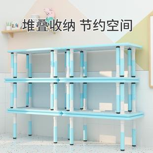 宝玩具ANQ桌家用塑学习书料桌长方小椅 幼宝儿园桌椅儿童桌子套装