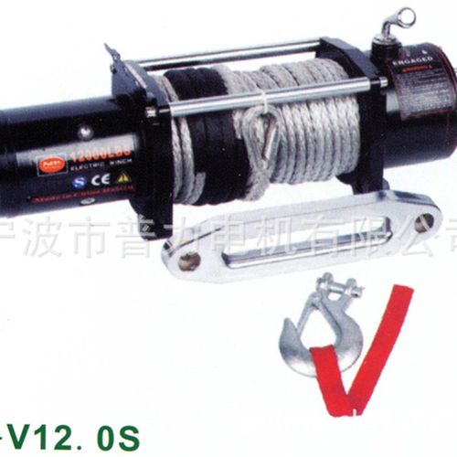 厂家直销 12000磅o 尼龙绳越野汽车绞盘 改装绞车 吊机 电动葫芦