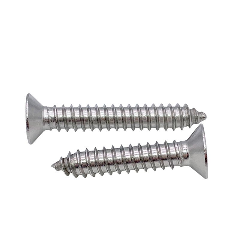 十字沉头自攻钉平头尖尾螺丝31t6不锈钢GB846木螺钉ST3.5-3.9-4.2