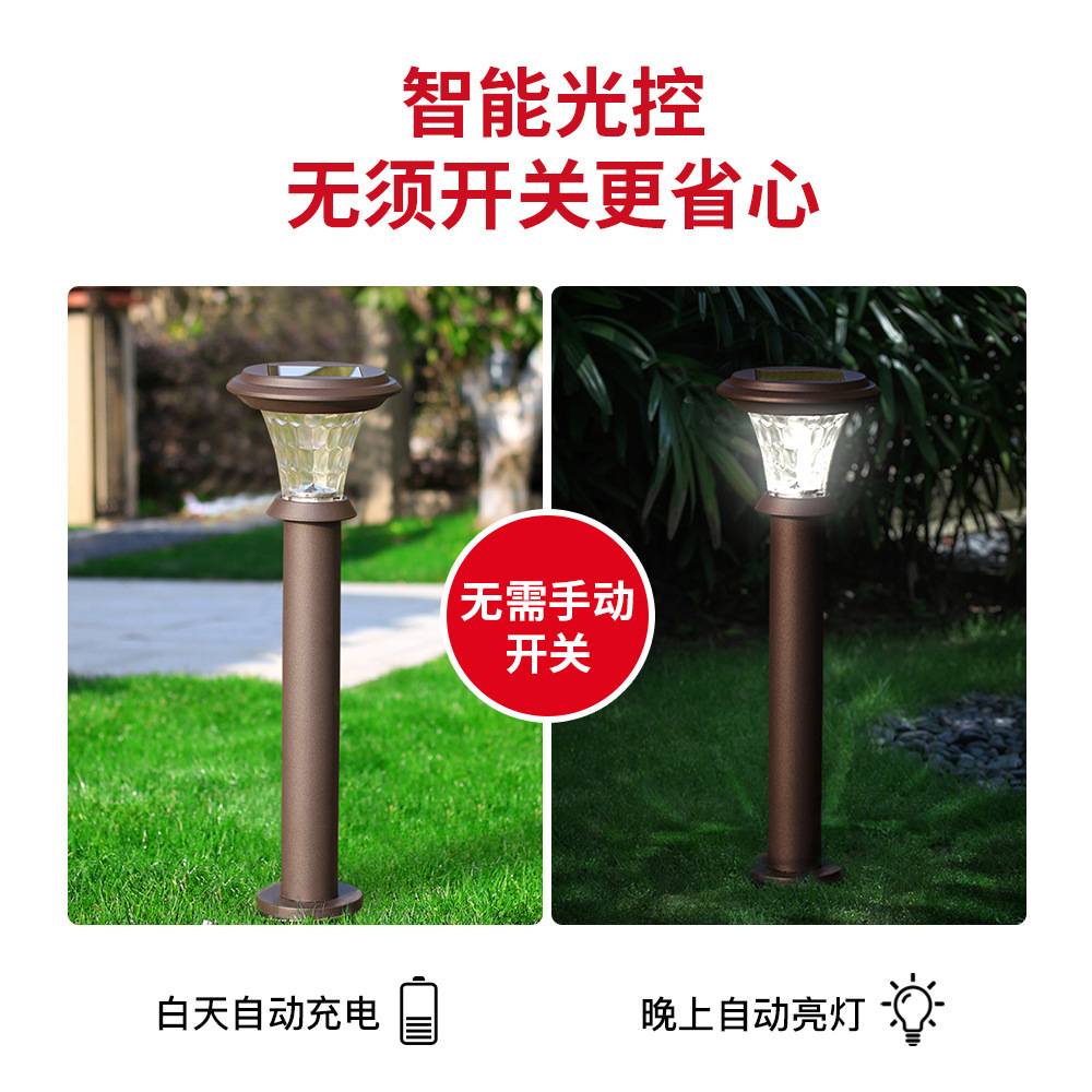 太阳能灯led不锈钢别墅庭院灯景观太阳能草坪地插灯户外氛围灯