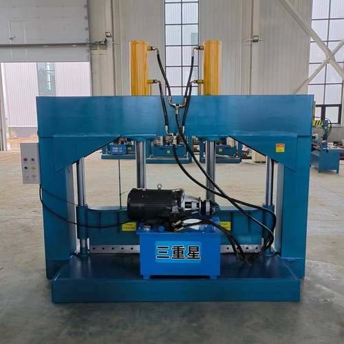 塑料大蓝桶液压铡刀 涤纶料切割机 毛毡切断机