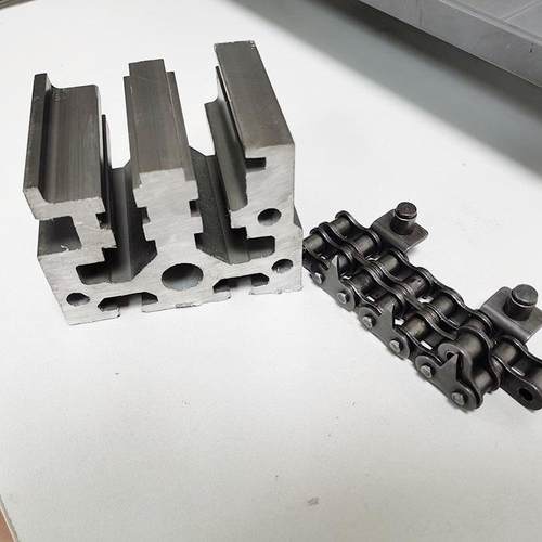厂家供应热压正负压全自动吸塑机配件新品铝合金大梁导轨链条